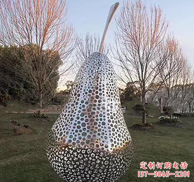 太原不锈钢镂空水果雕塑精美绝伦