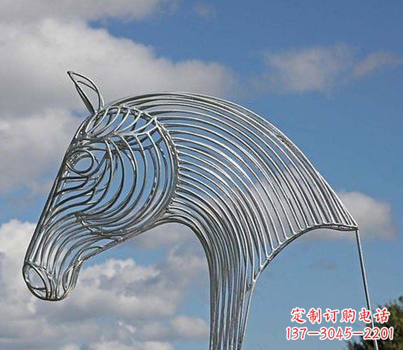 太原不锈钢马头雕塑抽象雕塑的新突破