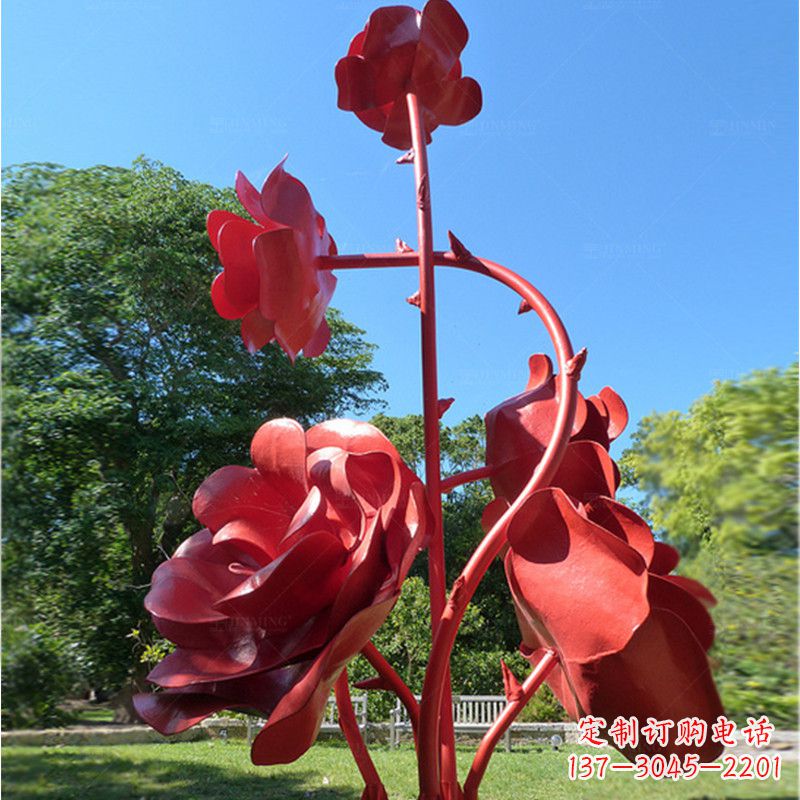 太原玫瑰雕塑艺术的精美表达