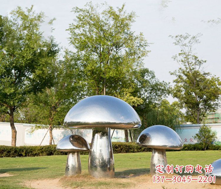 太原不锈钢蘑菇雕塑精致而美观