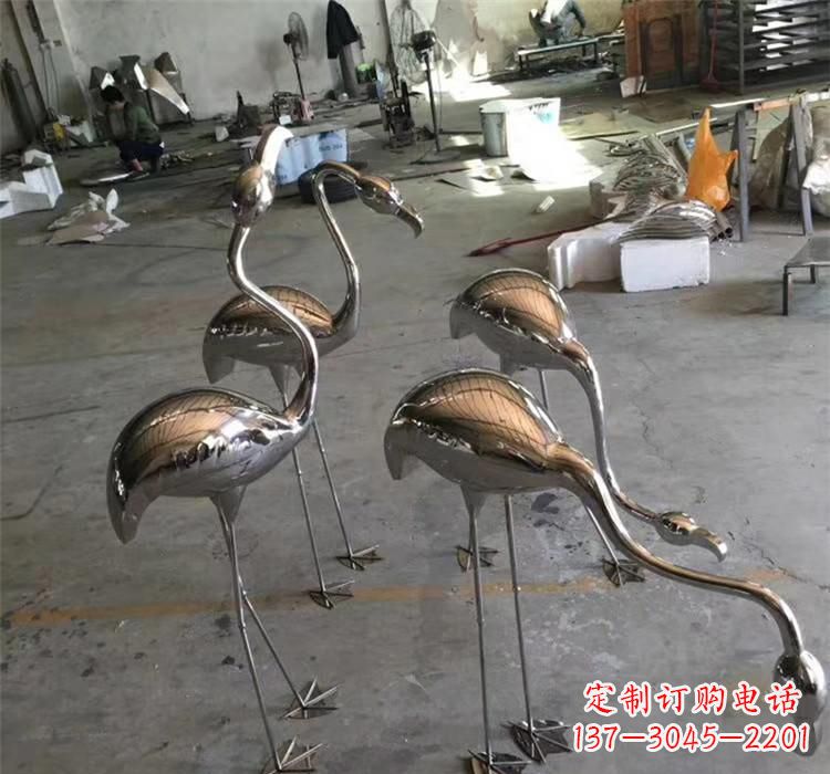 太原不锈钢火烈鸟雕塑给家园带来灿烂的光芒