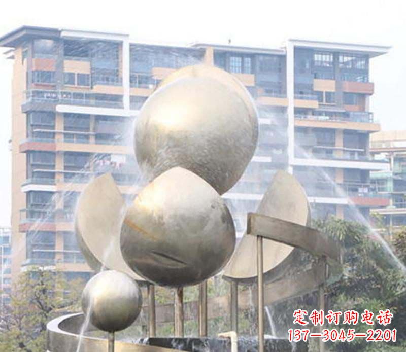 太原不锈钢喷泉雕塑美丽与自然的完美结合