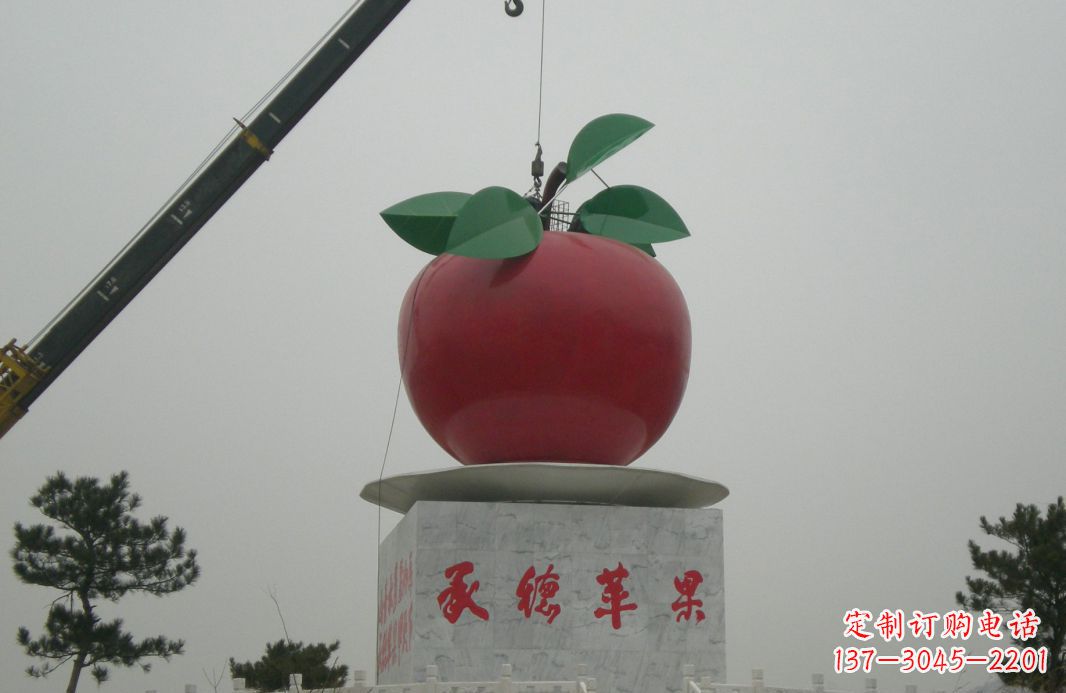 太原不锈钢苹果雕塑精美绝伦的艺术杰作