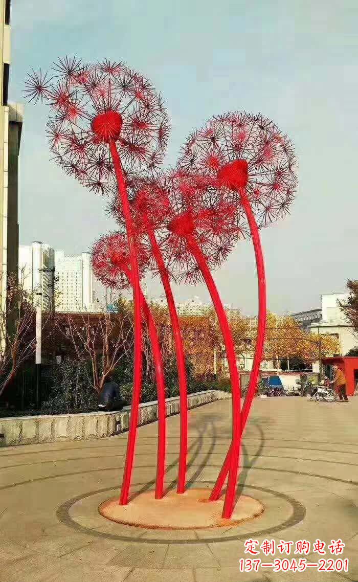 太原不锈钢蒲公英美丽的雕塑之作