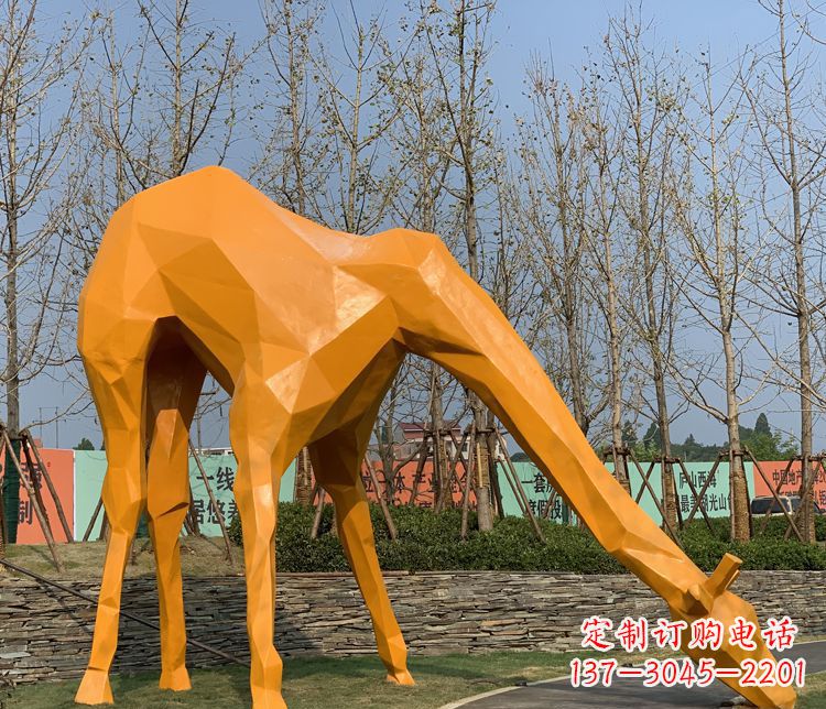 太原不锈钢雕刻的精美动物雕塑