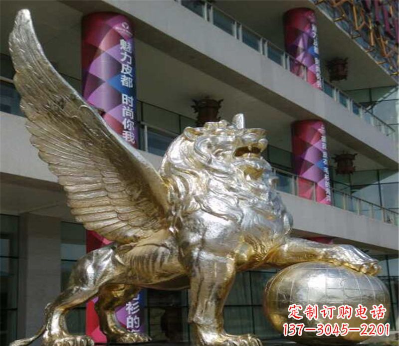 太原不锈钢狮子雕塑象征力量与美