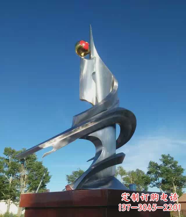 太原利用不锈钢创作书籍雕塑