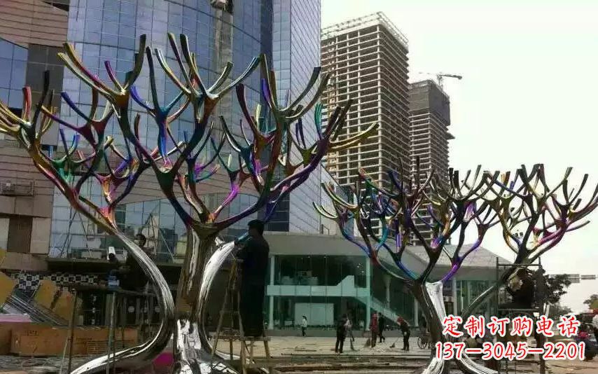 太原不锈钢树枝景观雕塑