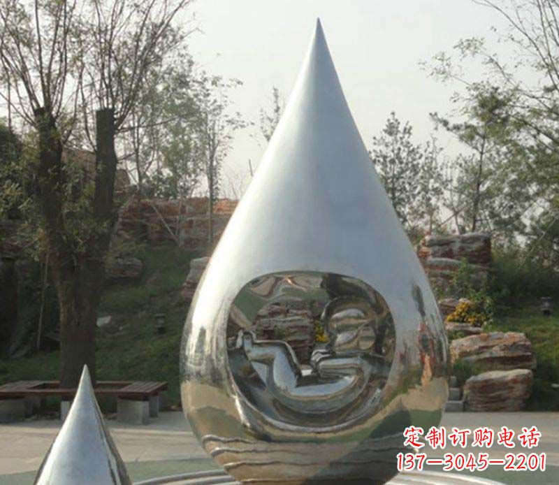 太原不锈钢水滴雕塑1
