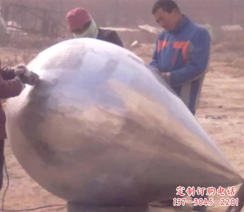 太原不锈钢水滴广场雕塑 