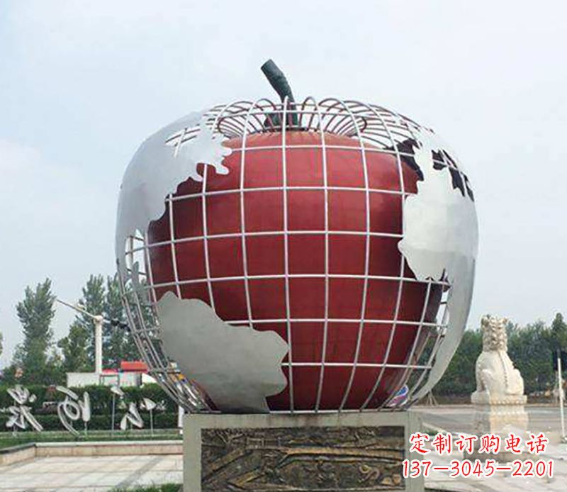 太原不锈钢水果雕塑艺术品精美绝伦