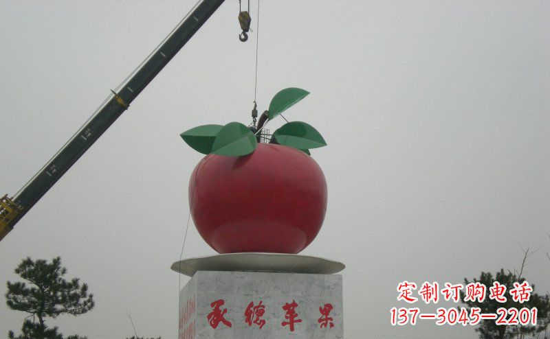 太原不锈钢苹果雕塑艺术与美学的完美结合