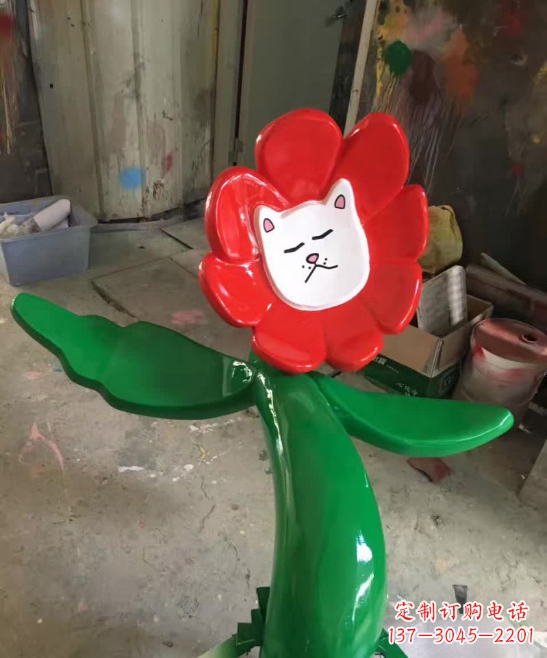 太原不锈钢太阳花雕塑美丽的景观装饰