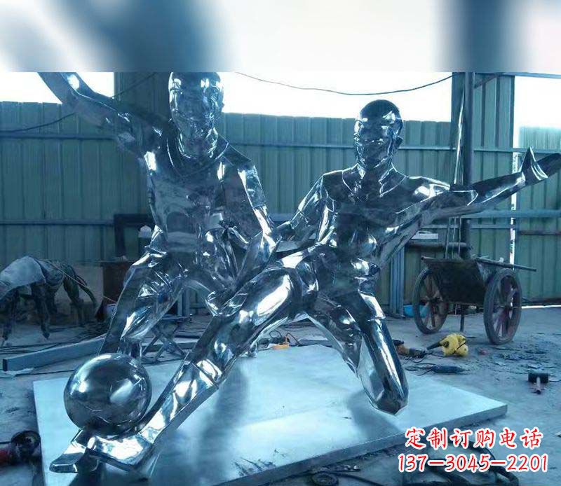 太原不锈钢足球雕塑精美的足球景观