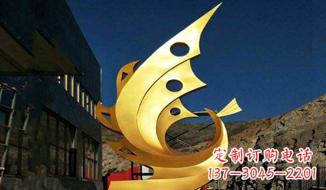 太原不锈钢铁艺凤凰雕塑精美绝伦