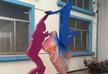 太原不锈钢篮球运动员雕塑纪念篮球运动传奇
