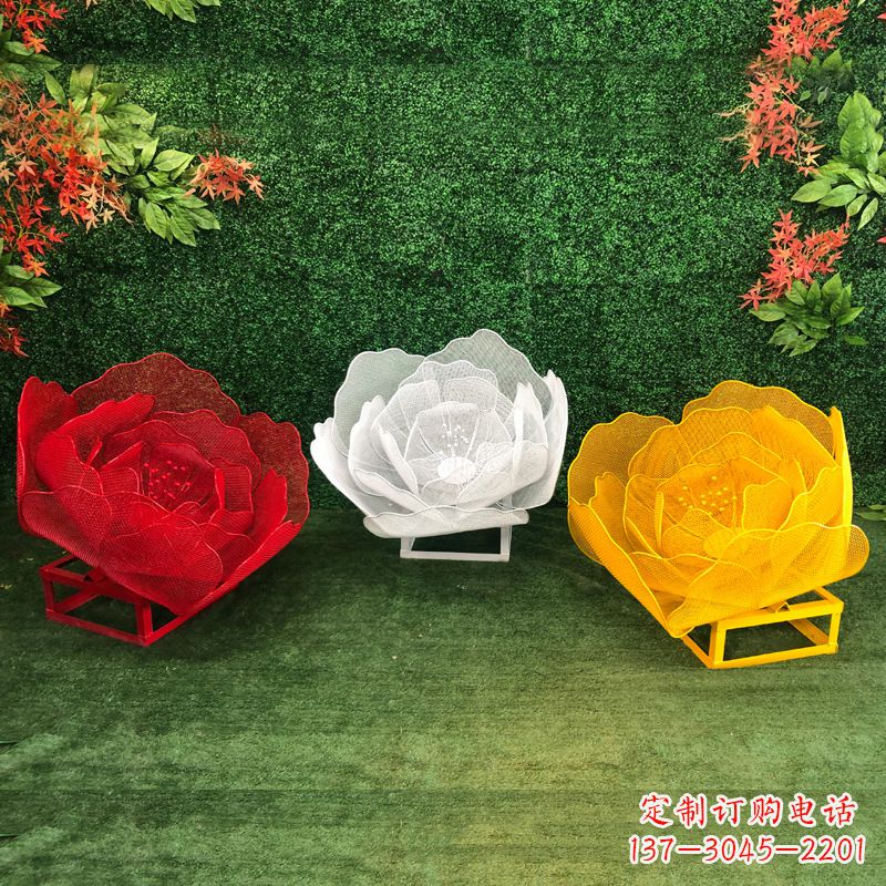 太原不锈钢玫瑰雕塑精致的艺术品