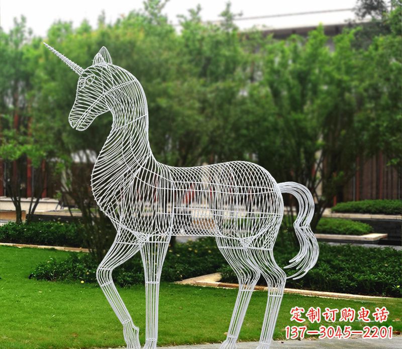 太原不锈钢马雕精美艺术品