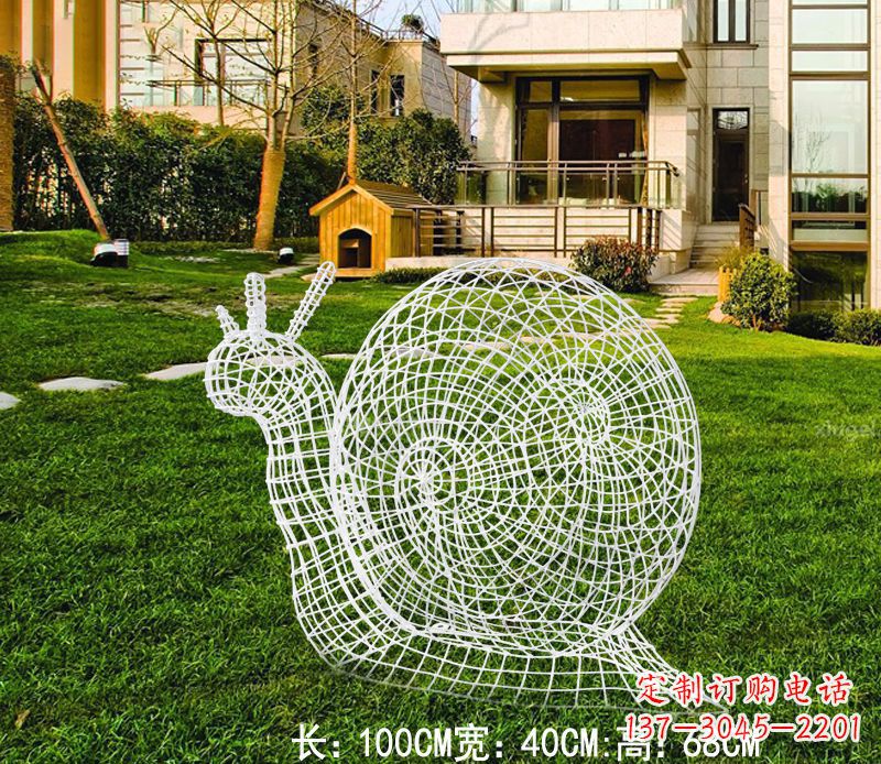 太原不锈钢蜗牛雕塑进化的象征
