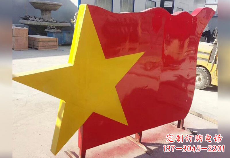 太原不锈钢五角星旗帜雕塑不只是国旗