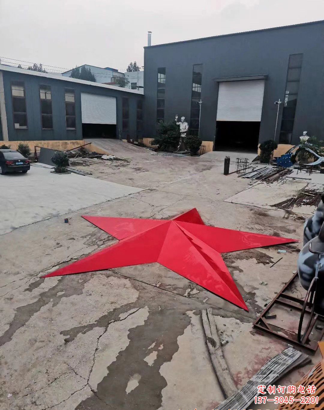 太原五角星的魅力不锈钢景观雕塑