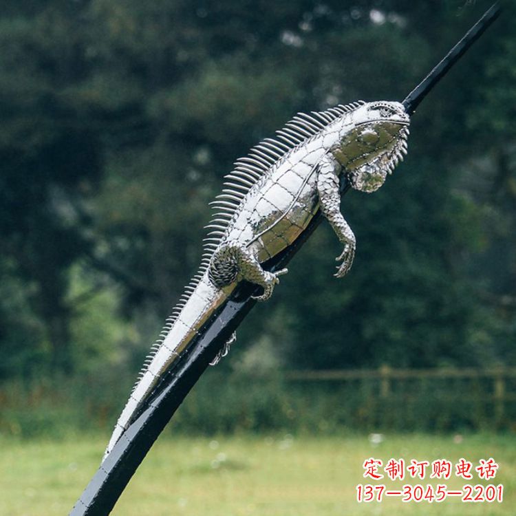 太原不锈钢蜥蜴雕塑艺术的精美体现