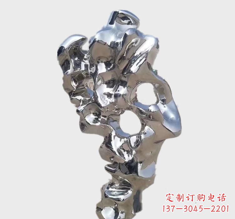 太原不锈钢太湖石雕塑艺术的精致表现