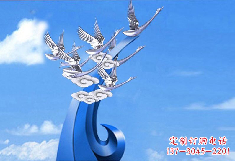 太原不锈钢仙鹤美化环境
