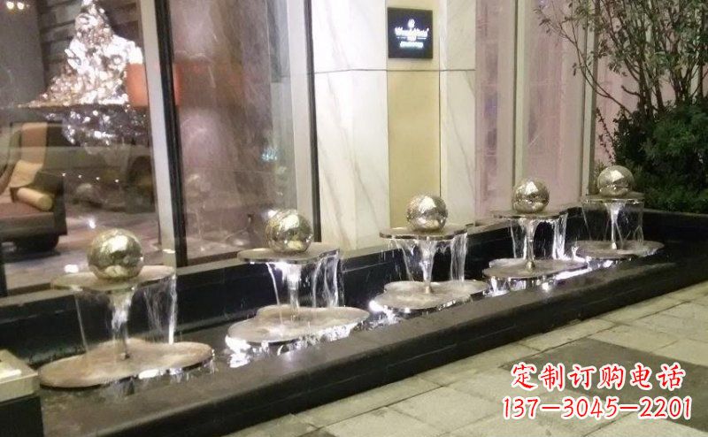 太原不锈钢小喷泉雕塑美丽之灵