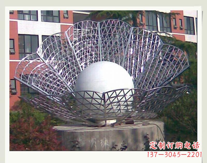 太原不锈钢小区贝壳珍珠雕塑