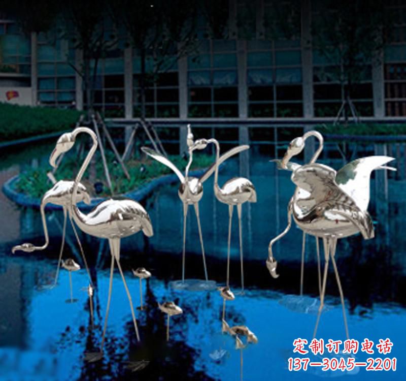 太原不锈钢仙鹤雕塑汇聚自然之美