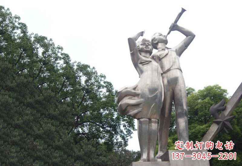 太原不锈钢小学生雕塑缔造美丽校园新风貌