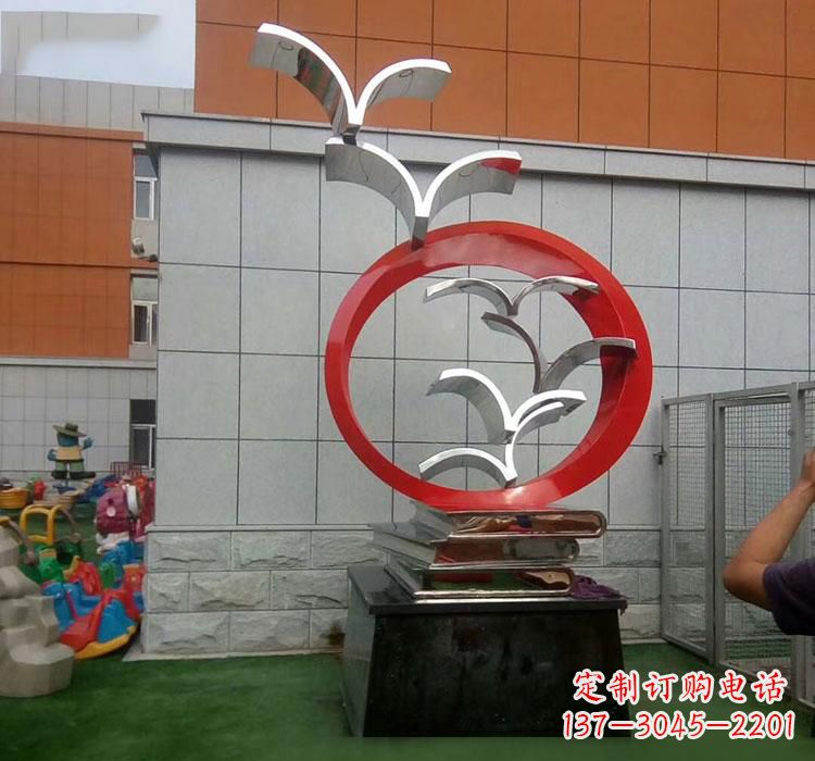 太原不锈钢书籍雕塑校园的精美装饰