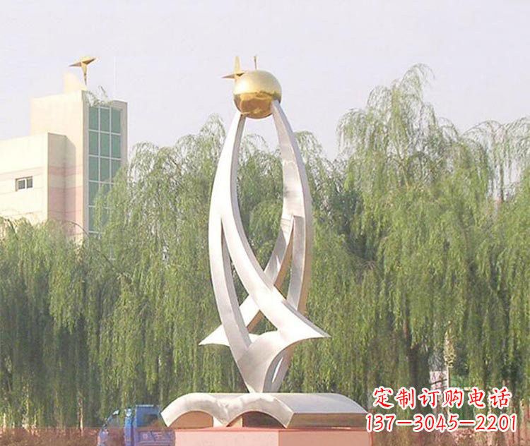 太原铭记校园美好——不锈钢书籍雕塑