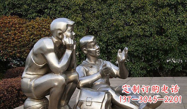 太原不锈钢的学生雕塑