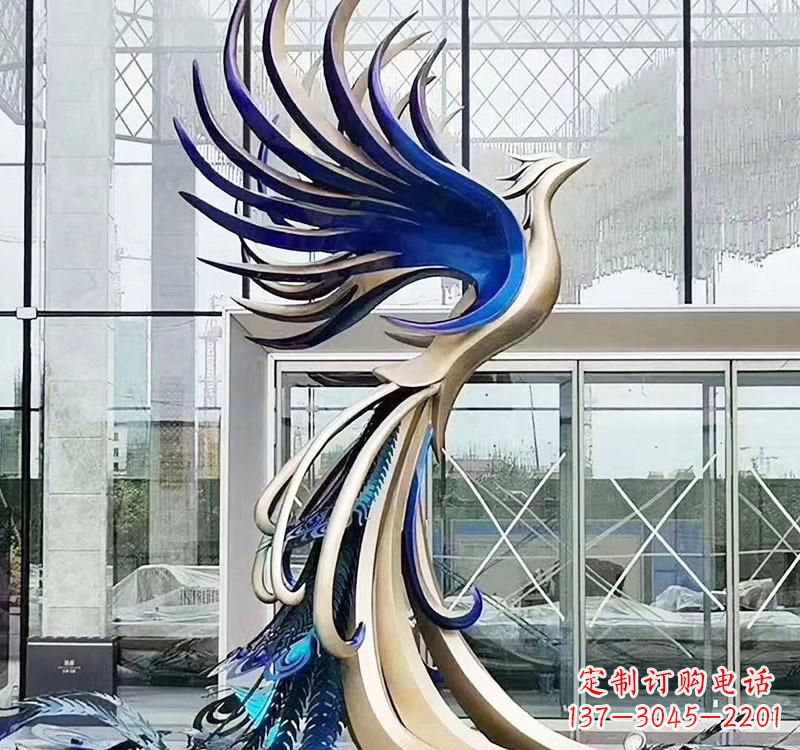 太原不锈钢艺术凤凰雕塑——璀璨夺目的艺术之美