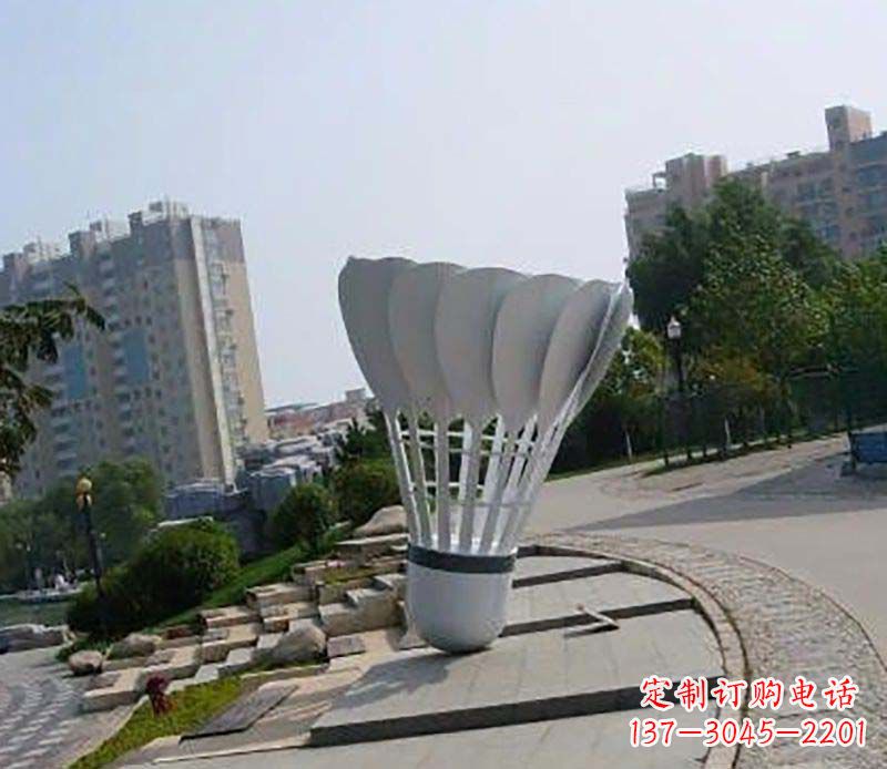 太原不锈钢羽毛球雕塑装点美丽的羽毛球世界