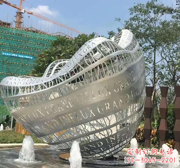 太原不锈钢元宝雕塑精致华贵的象征