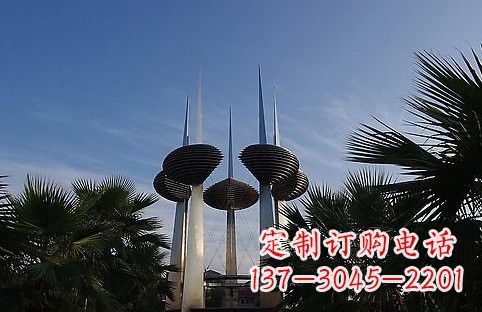 太原不锈钢避雷针雕塑精致静谧的安全保护