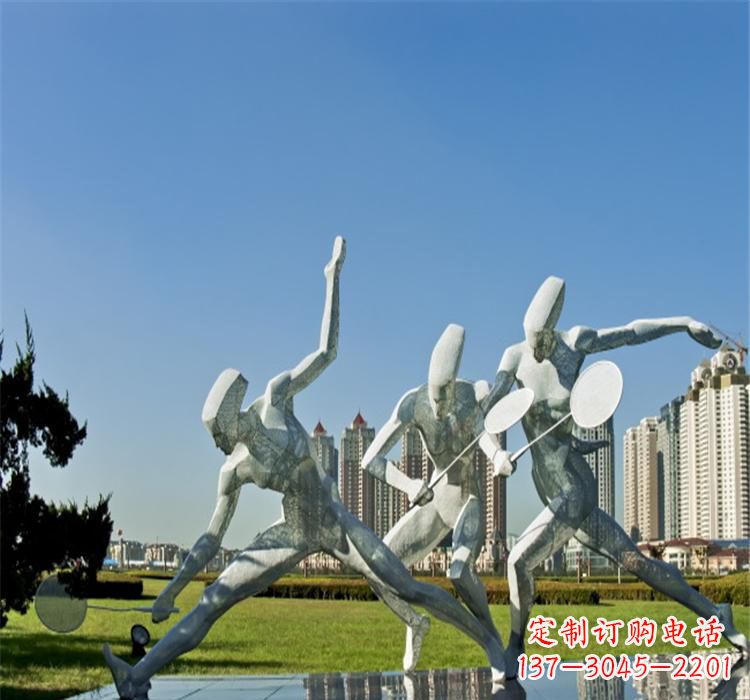 太原不锈钢羽毛球雕塑——拓展你的园林视野