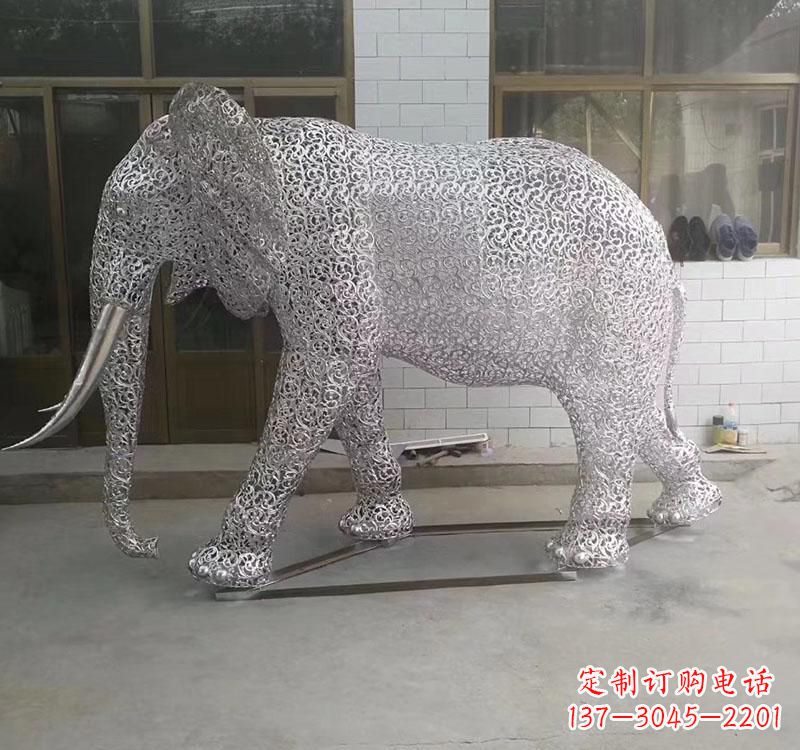 太原不锈钢大象雕塑它的魅力无限