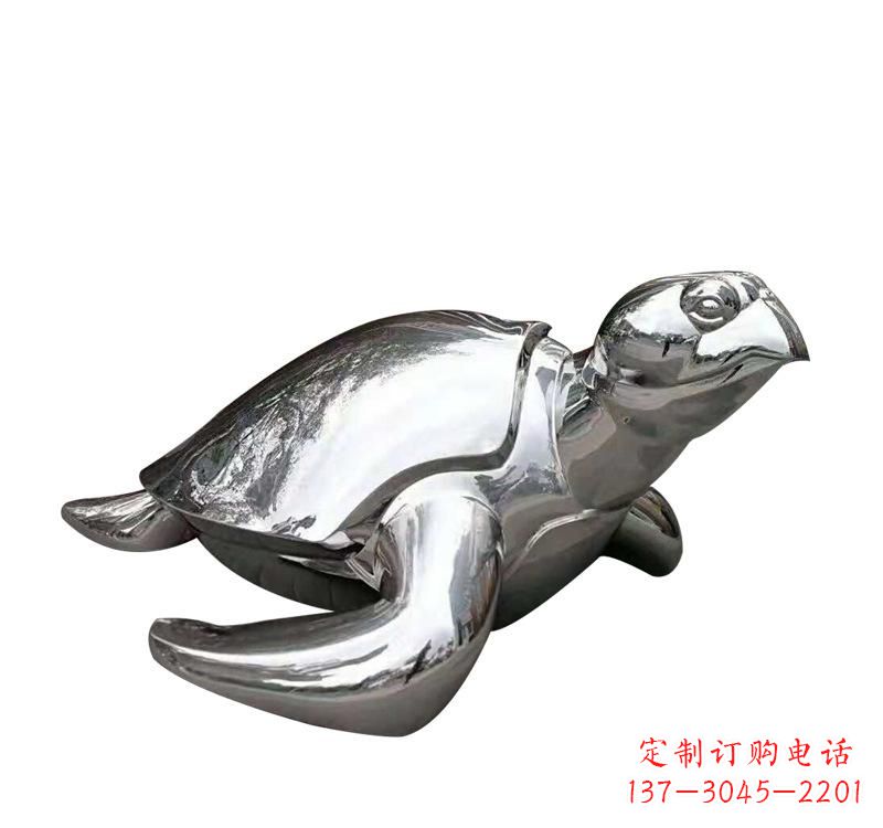 太原不锈钢海龟雕塑象征着长寿和坚强