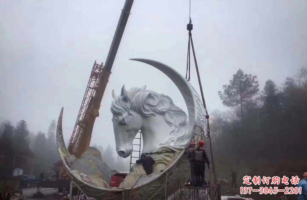 太原不锈钢月亮雕塑