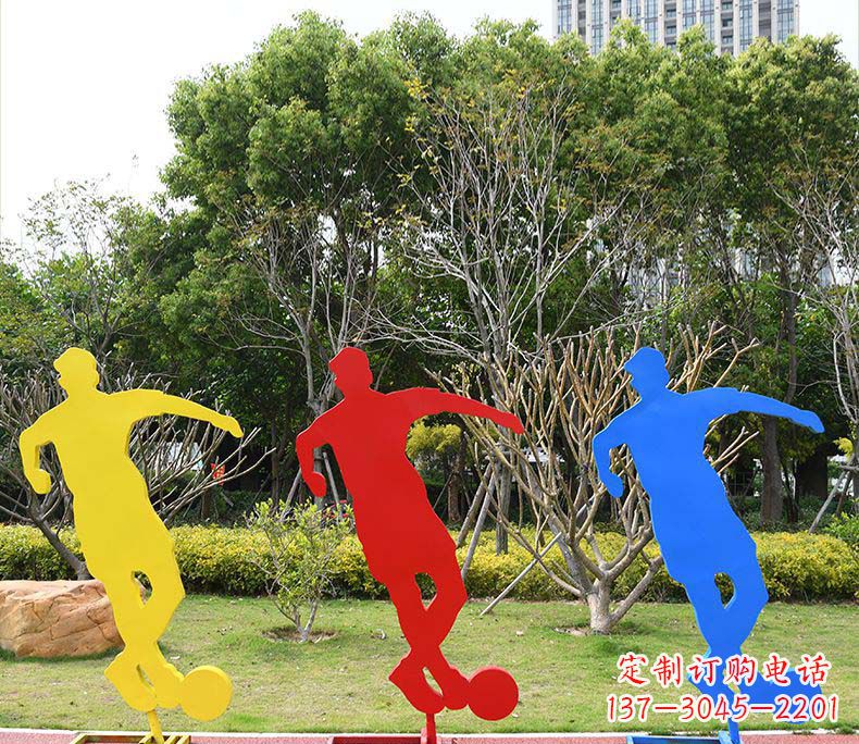 太原不锈钢足球雕塑激发运动激情