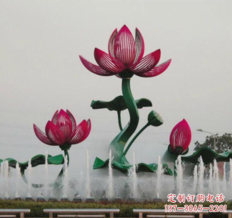 太原不锈钢莲花雕塑