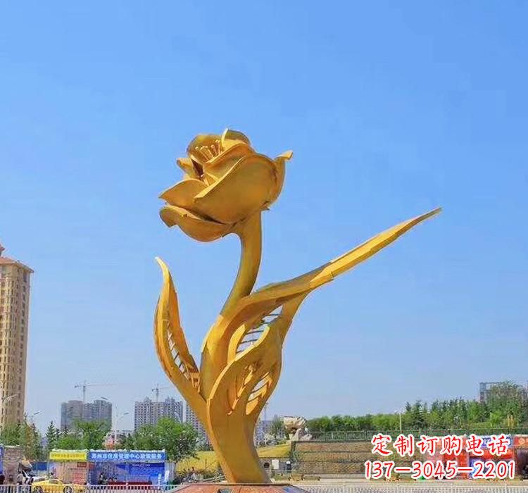 太原精美不锈钢紫荆花雕塑