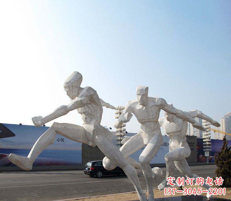 太原足球之美不锈钢足球雕塑