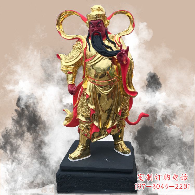 太原彩绘关公佛像