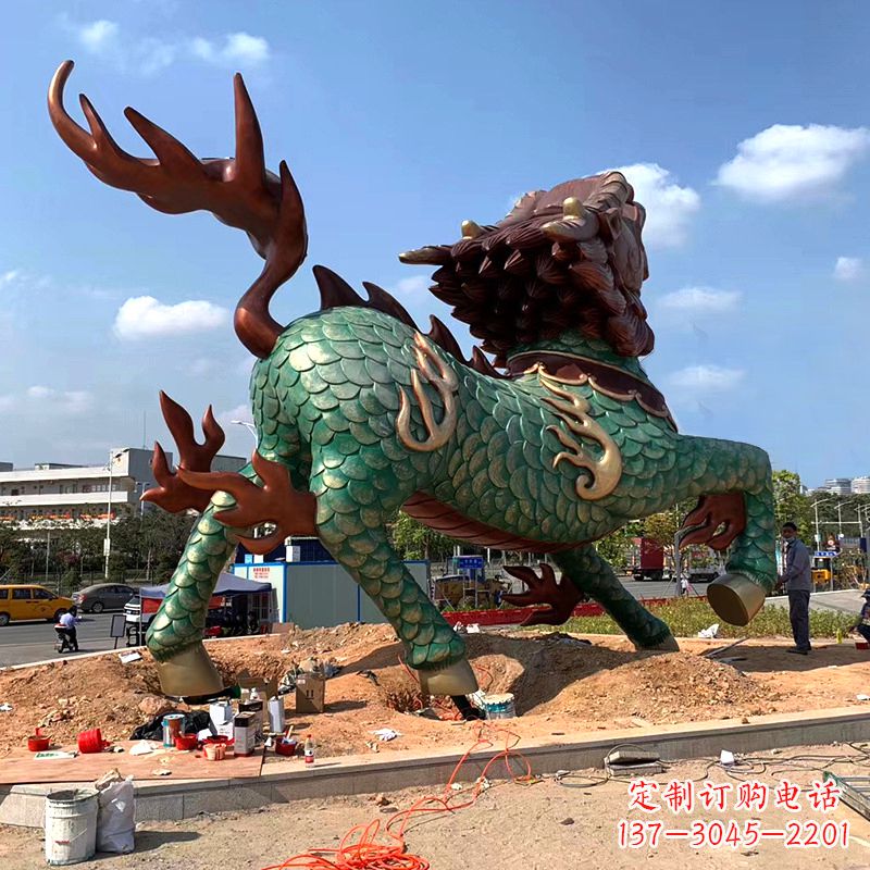 太原麒麟雕塑——美丽传说的象征