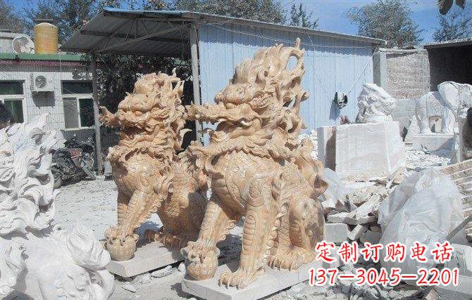 太原麒麟石雕一个具有传统文化精髓的艺术品